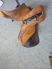 Seltener WWII Polnische Armee Kavallerie Ledersattel - 10. Kavalleriebrigade 1939 Polen 