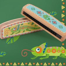 Kinder Musikinstrumente l Montessori Holzspielzeug Mundharmonika Geschenke