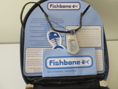 Fishbone anhänger uhr mit - fishbone,