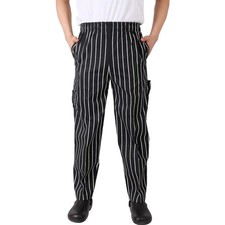 Herren Damen Kochhose Schwarz