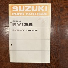 Teile Katalog,Parts Catalogue Suzuki Modell RV 125