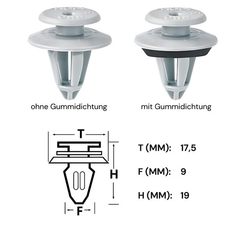 20x türverkleidung clip klips - clip,