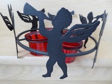 NEU Windlicht Teelichthalter aus Metall Glas Tischdeko Durchmesser-21,Höhe-12 cm