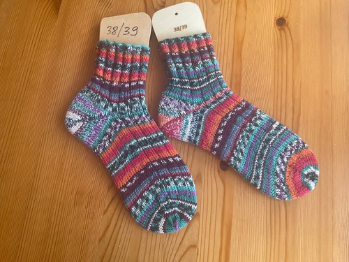 Handgestrickte woll socken - handgestrickte, gr