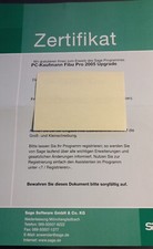SAGE KHK Software Lizenzsode Zertifikat PC Kaufmann Fibu Pro 2005 Upgrade