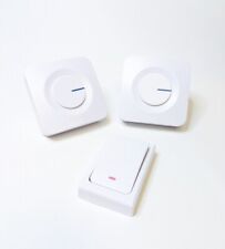 BATTERIELOSE Piezo Funk Haus Klingel Gong Türklingel Glocke Schelle bis 200meter