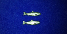 PLAYMOBIL "2x Fisch mit Magnet" silber,Meerestiere,Zoo,Tiere,Fischer,Meer,Wasser