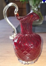 Murano Glas Karaffe Rubinrot