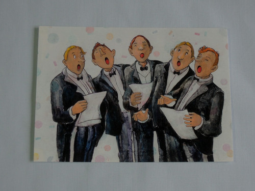 Postkarten singen männer - singen,