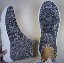 Damen-Sneaker Plus size High-Top Fb. grau-meliert Glitz Gr. 43 - Schnäppchen !