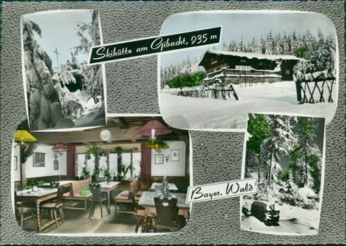 Ansichtskarte skihütte - ansichtskarte,