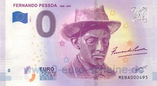 Fernando Pessoa ◾ MEBA 2018-1 ◾ 0-Euro-Schein Portugal 0€ Souvenir