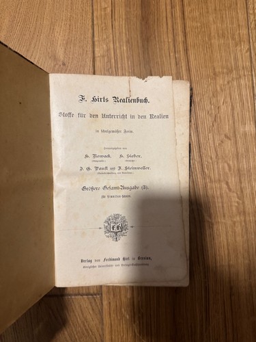 Hirts realienbuch stoffe - f.,