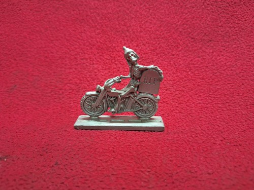 Zinnfigur skelett biker - skelett,