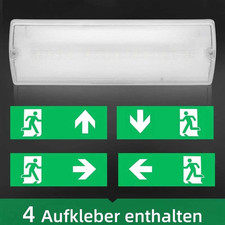 Notbeleuchtung Schild LED Fluchtwegleuchte Notleuchte Notausgang 350x110x55mm