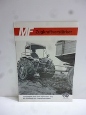 Orig. Schlepper Prospekt Massey Ferguson MFZugkraftverstärker Traktoren 8 Seiten