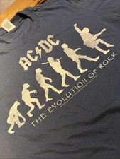Rares AC/DC Shirt von 2015 - The Evolution Of Rock