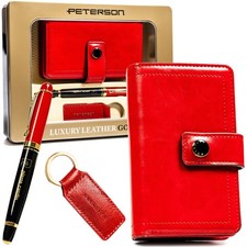 Set aus geldbörse stift - geldbörse,
