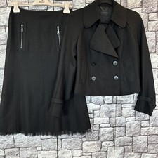 STRENESSE FILZ ROCK 34 +Jacke  DE 38 Schwarz Tüll A-Linie Neuwertig 17D51