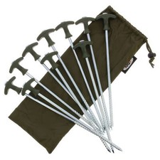 10x Zeltheringe Stahl Gewinde