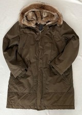 IQ Berlin Herren Parka Khaki gewachst - Fell abnehmbar - XL - sehr gut erhalten!