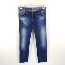 Soccx Jeans Damen W31 L34 Blau Slim Straight Stretch Denim Hose