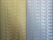 Sticker Viel Glück gold /