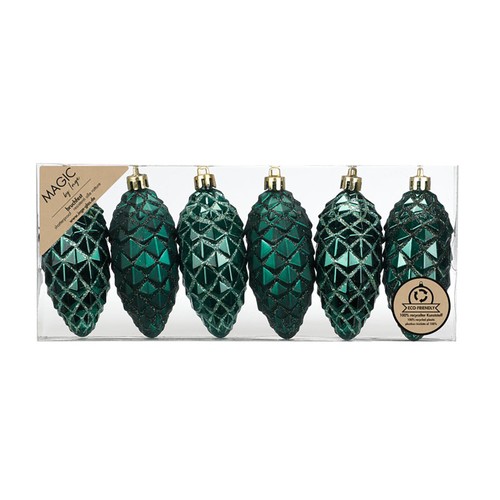 Christbaumschmuck zapfen 9cm - 6,