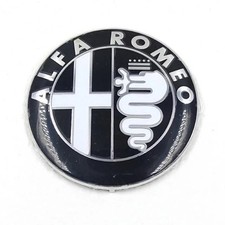 2x ALFA ROMEO Emblem Schwarz