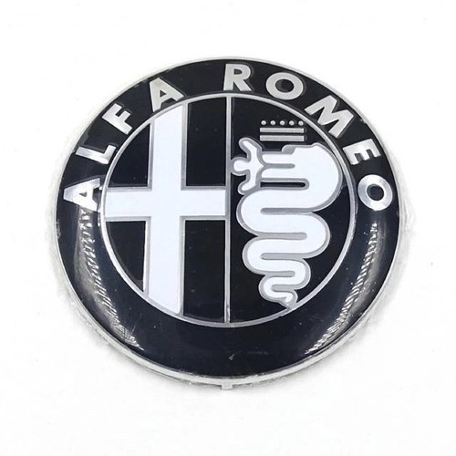Alfa romeo emblem schwarz - 2x,