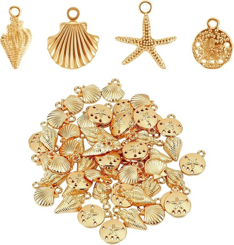 Stück muscheln charms - muscheln,