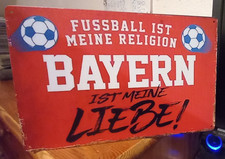 Blechschild  Fußball