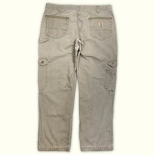 carhartt Cargohose W36/L30 Beige Gut Herren (l102)