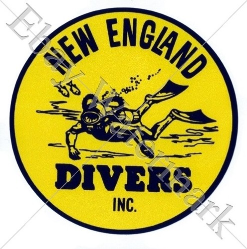 New england divers - england, decal