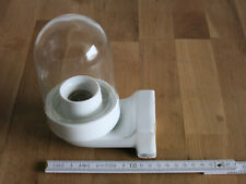 Vintage - 90° Winkel Aussenleuchte Wandlampe Keramik Weiss E27 Loft Glaskolben