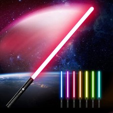 77cm Laserschwert Star Lichtschwert Schwert mit Licht, Sound 7 Farben RGB