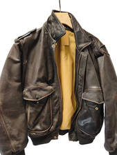 Herren Lederjacke alt Vintage