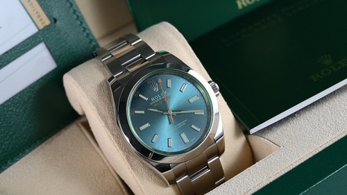 Rolex milgauss blue - rolex, z-blue