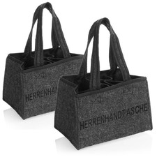 2x Flaschentasche - Filztasche