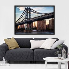 3D Gebäude Brücke 62 Gerahmt