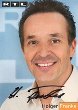 Holger Franke RTL Autogrammkarte TV-Moderator Schauspieler signiert