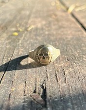 Totenkopf bronze memento - totenkopf, mori