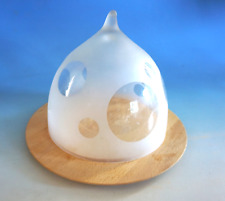 Vintage Eisch Käseglocke Glasglocke Glocke Holz Glas 33 cm  (F024-1929)