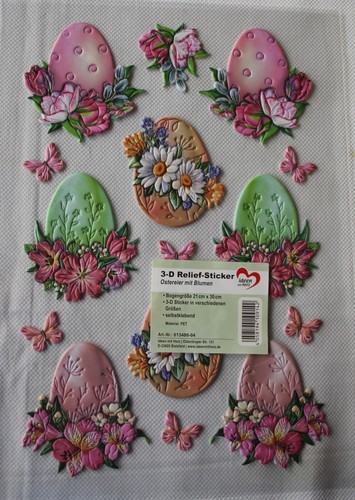 Relief sticker ostereier - 3-d, relief-sticker