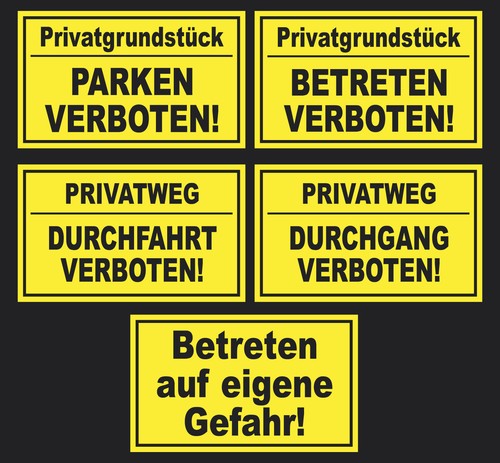 Schild parken verboten - schild,
