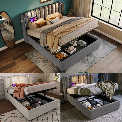 Polsterbett mit ladefunktion - polsterbett,