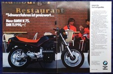 BMW Motorrad K 75 Black , originale Werbung aus 1987