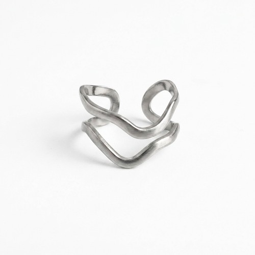 Edelstahl ring damen offen - edelstahl,
