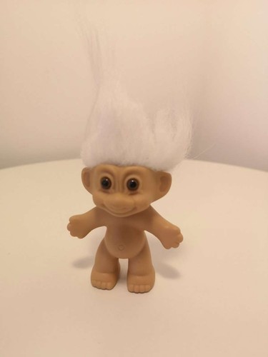 Troll figur weiße haare 12cm - haare,
