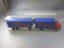 Kibri/Preiser :Mercedes Benz Hängerzug  "Modellbahn Pietsch"  (SSK57)